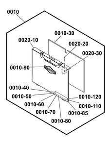 Front Panel Assembly Diagram and Parts List for 6855-00  Briggs and Stratton Lawn Tractor Accessories